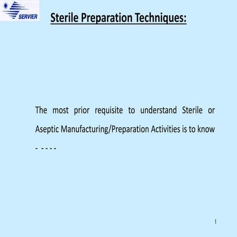 STERILE  PREPARATION TECHNIQUES - F.ppt