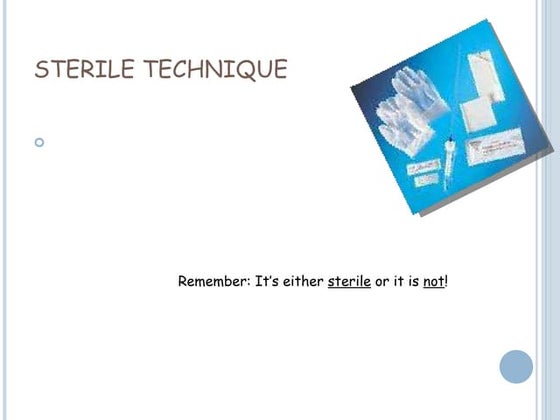 Guidelines for Maintaining a Sterile Field in an Operating Room | PPT