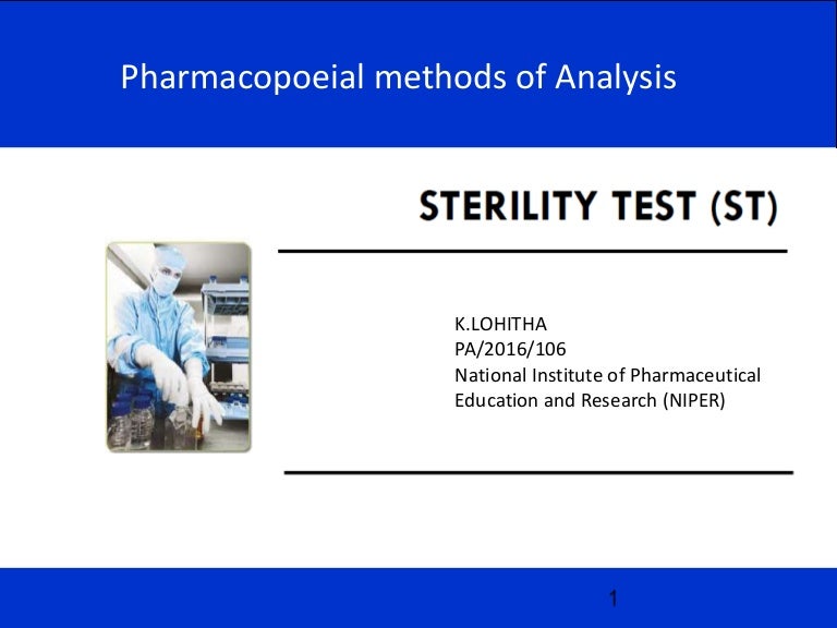 Sterility tests