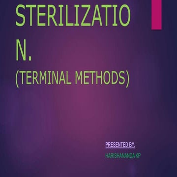 Sterilization