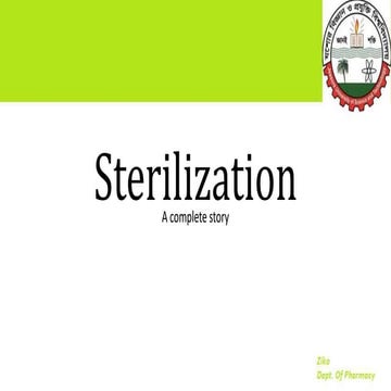 Sterilization: F0 - what it means - how to calculate it - how to use it ...