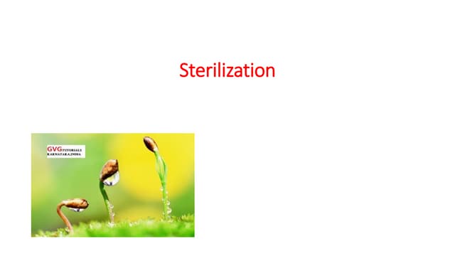 Sterilization