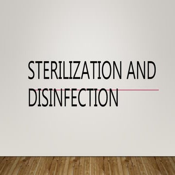 Sterilization
