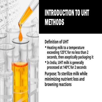 Ultra High Temperature Processing of Food Products | PDF