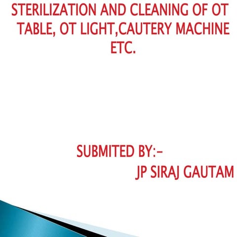 sterilization and cleaning of ot table and light.pptx