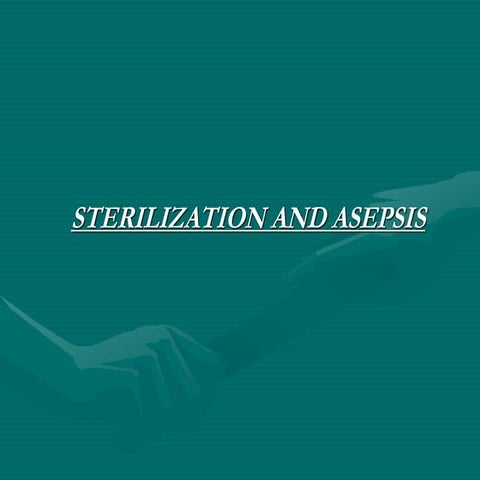 Sterilization And Disinfection Pdf