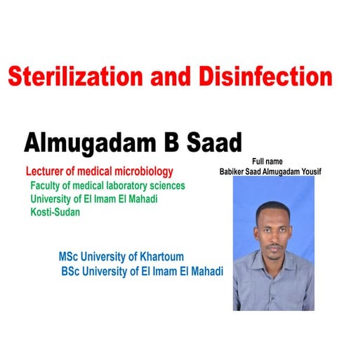 Sterilization and disinfection 