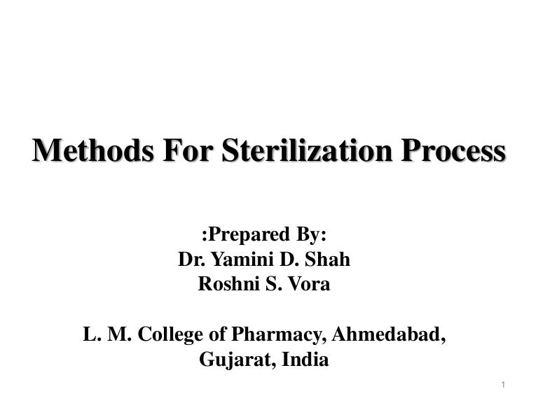 Sterilization Chart