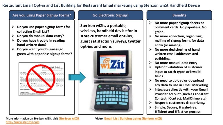 restaurant email sign up device restaurant email collecting device f