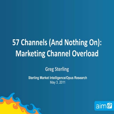 57 Channels (And Nothing On) – Marketing Channel 