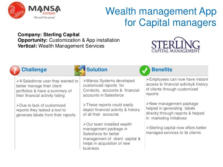 Sterling capital management_Wealth management App _ success story