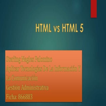 Listado etiquetas html 5 | ODT