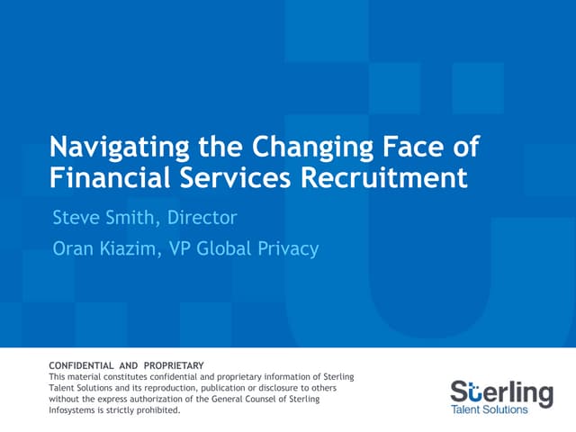 Navigating the Changing Face of Financial Services Recruitment