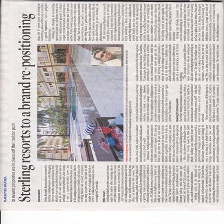 Sterling resort brand re-positioning