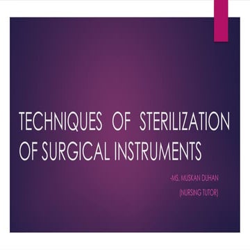Surgical Instrument Sterilization | PDF