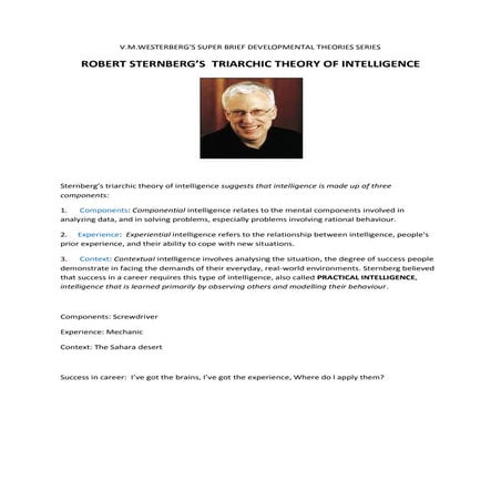 Sternberg's cognitive theory