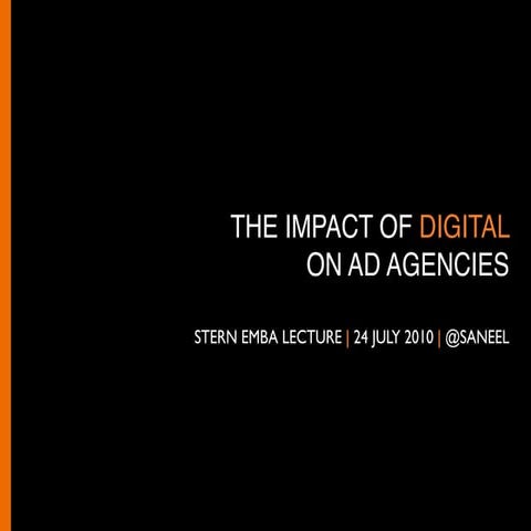 Impact of Digital Revolution on Ad Agencies