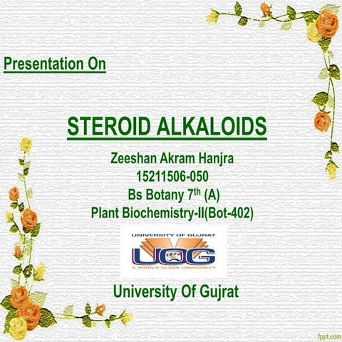 Steroid alkaloids