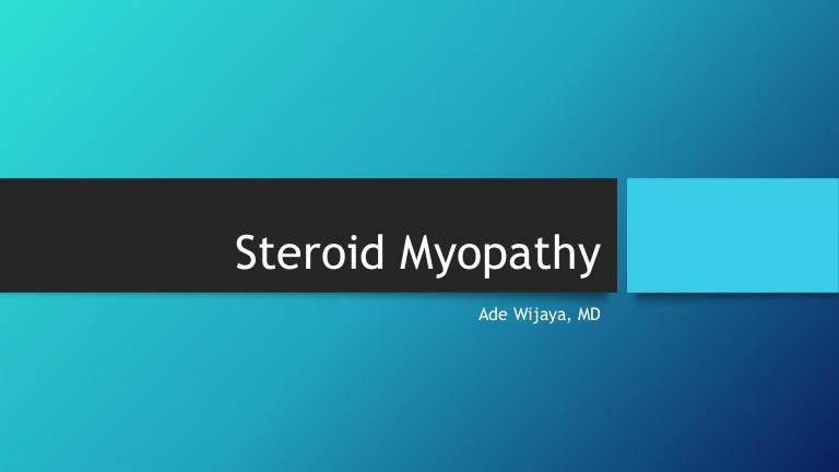 Steroid Myopathy