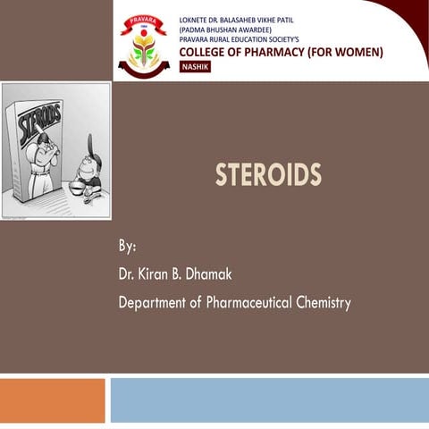 Steroids with Chemistry, Nomenclature, Stereochemistry and Classification of ...