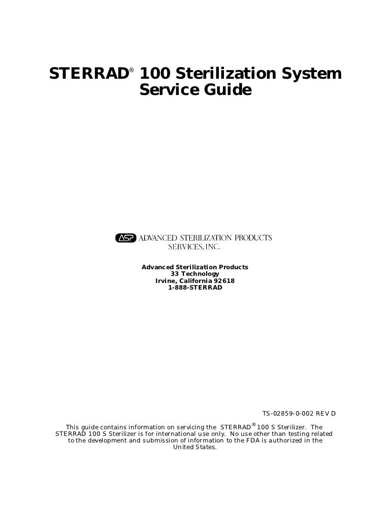 Sterrad 100 sterilizer_-_service_guide