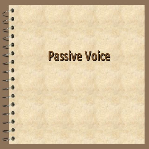 More passive