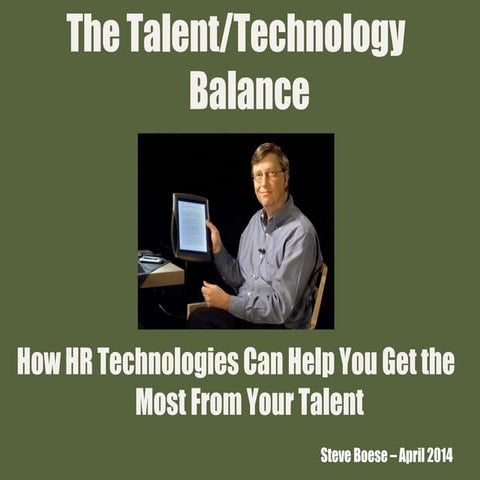 HCI Webcast April 24 - The Talent and Technology Balance (something like that)