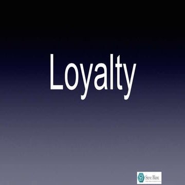 Creating Customer Loyalty (And How to Keep It!) | Steve Blanc | Lunch & Learn