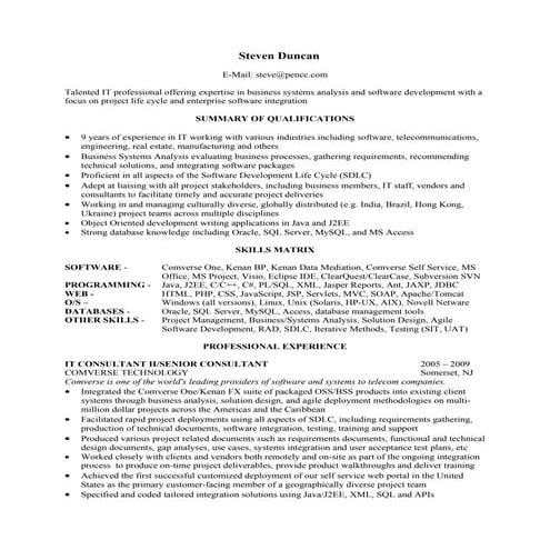 Resume For Michael Ruffin | DOC