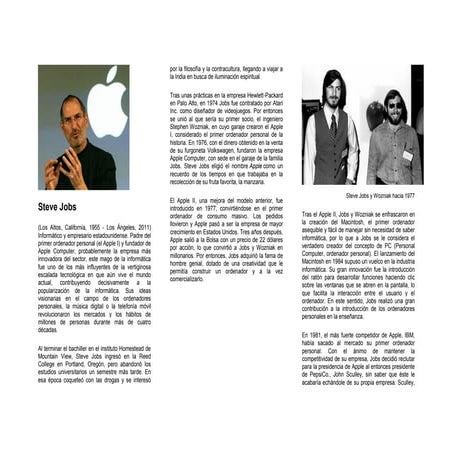 Biografia de Steve Jobs | DOCX