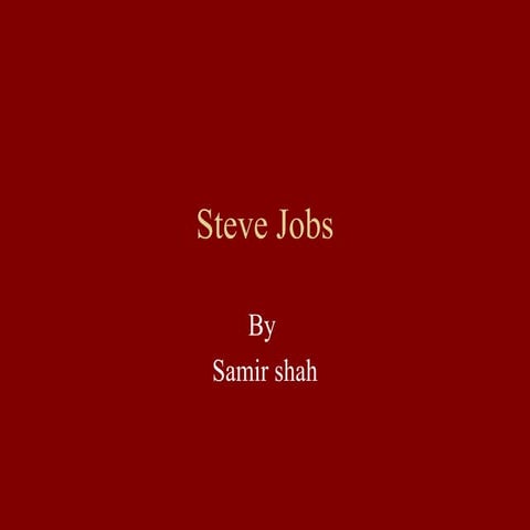Steve jobs
