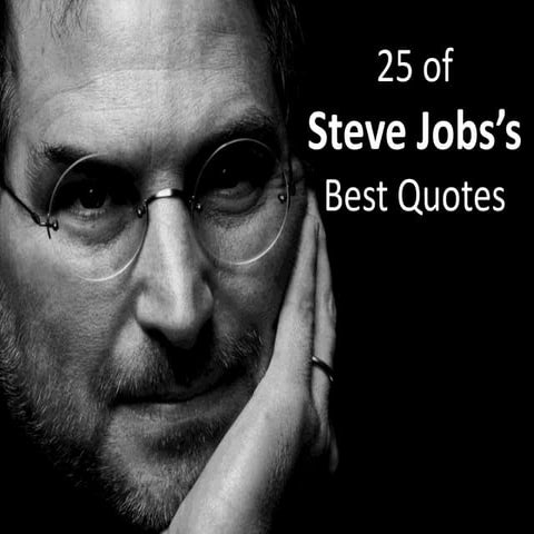 Inspirational Quote by Steve Jobs