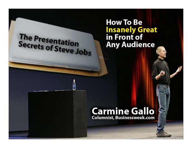 Steve Jobs Presentation Skills