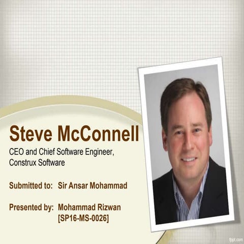 Steve mcconnell