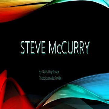 Photojournalist Profile: Steve McCurry