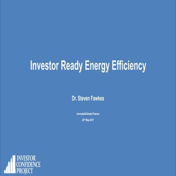investor Ready Energy Efficiency 