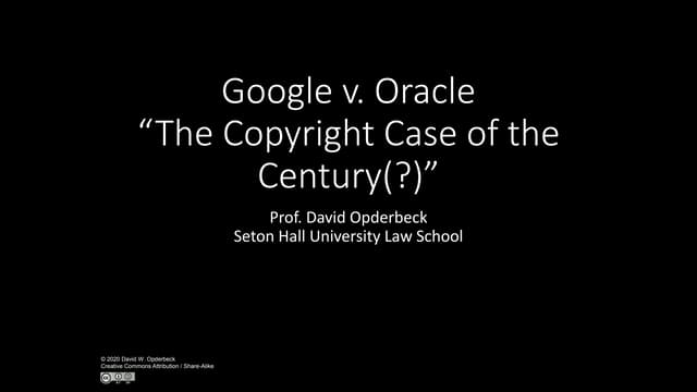 Google v. Oracle