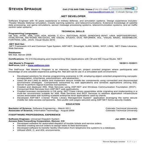Steven Sprague Resume | DOCX