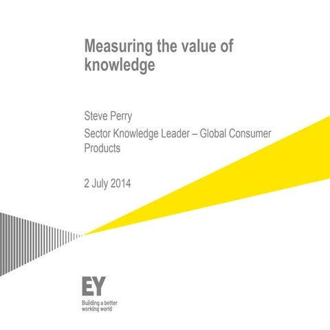 Steve Perry EY - measuring the value of knowledge