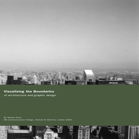 Visualising Boundaries between Architecture and Graphic Design - MA Thesis