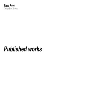 Steve Price: Published