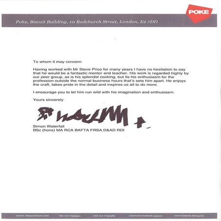 Steve Price: References