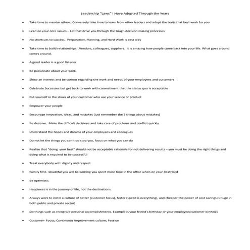 30 golden rules of successful restaurant operation | DOC