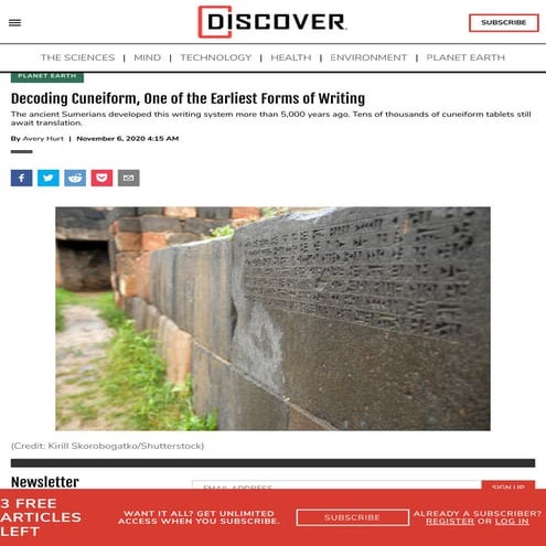 Decoding Cuneiform, One of the Earliest Forms of Writing