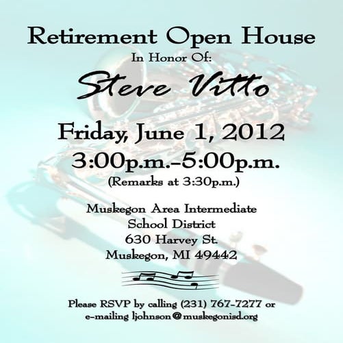 Steve Vitto's Retirement Farewell