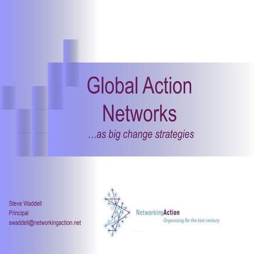 Global Action Networks As Big Change Strategies