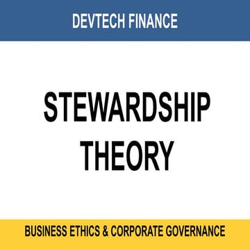 Stewardship theory