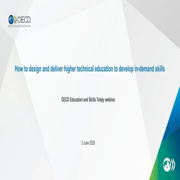 Stewart Butler - OECD - How to design and deliver higher technical education to develop in-demand skills.pptx