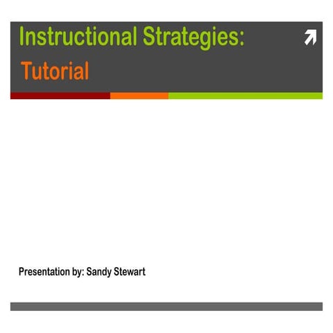 5720 Instructional Strategies:Tutorial