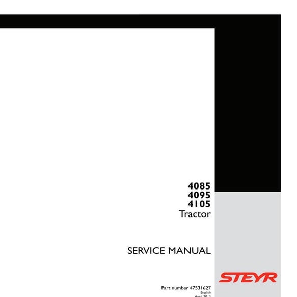 Steyr 4085 tractor service repair manual | PDF